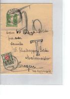 Ganzsache Streifband o 1937 Taxe Porto
