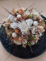 Trockenblumen Gesteck. Kunst. Dekoration