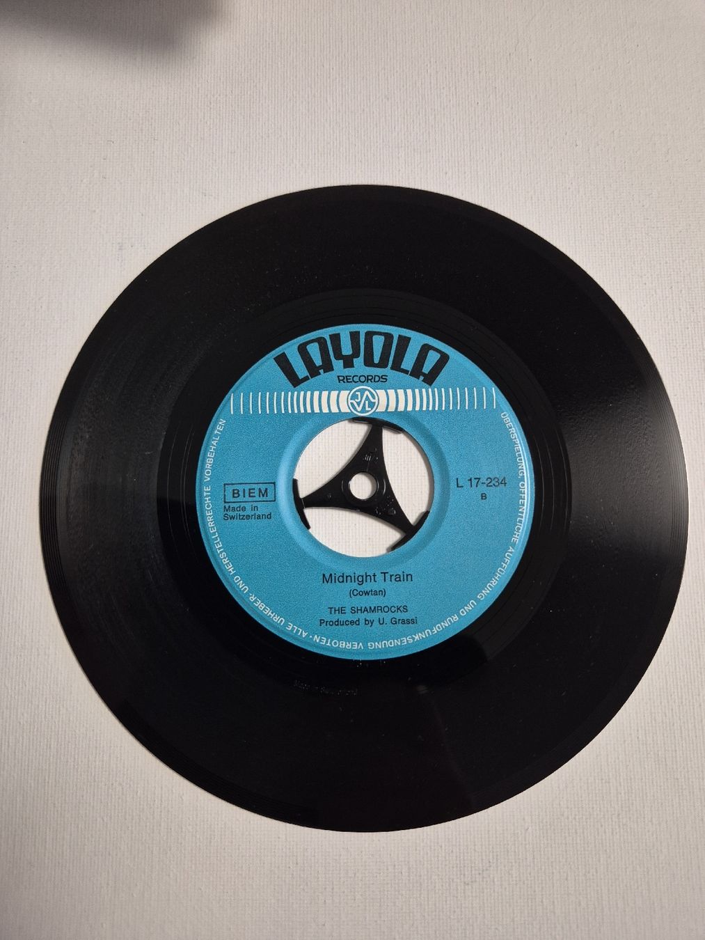 Schallplatten: The Shamrocks - Crossbow Midnight Train Vinyl - Single7 , CH – Neu (gemäss Beschreibung) aus Uster von newwave0 3