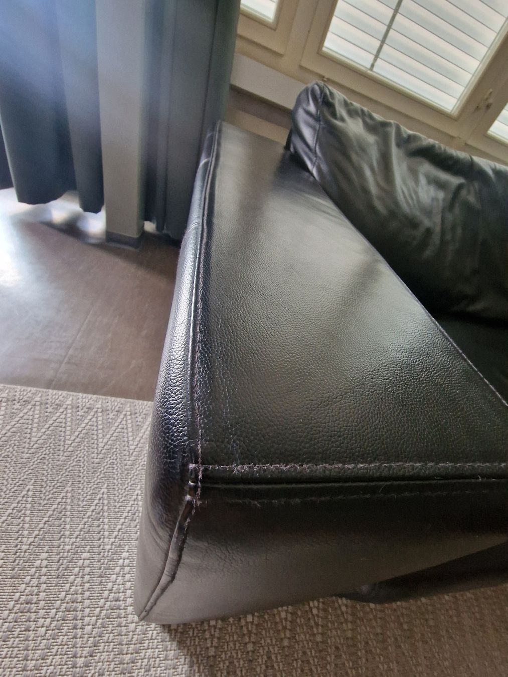 Sofas: Leder Sofa, schwarz, Echtleder – Gebraucht aus Elgg von bau_h7s2 2