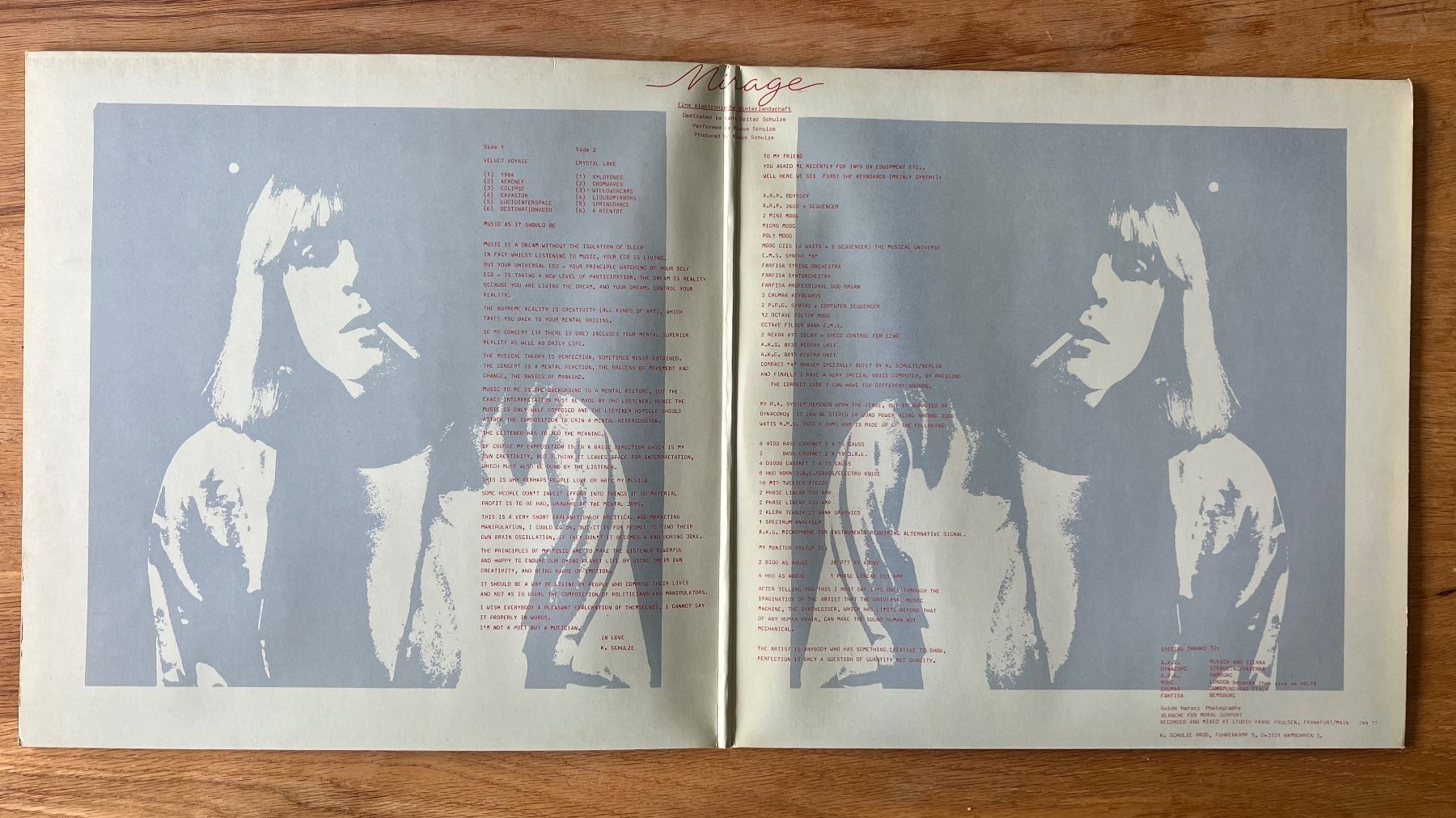 Dischi in vinile: Klaus Schulze - Mirage / D-Press. RE - Very nice Copy – Usato da Gais venduto da soundcave57 2