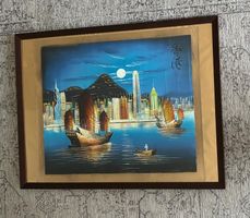Gemälde Hong Kong – Original (inkl. Rahmen)