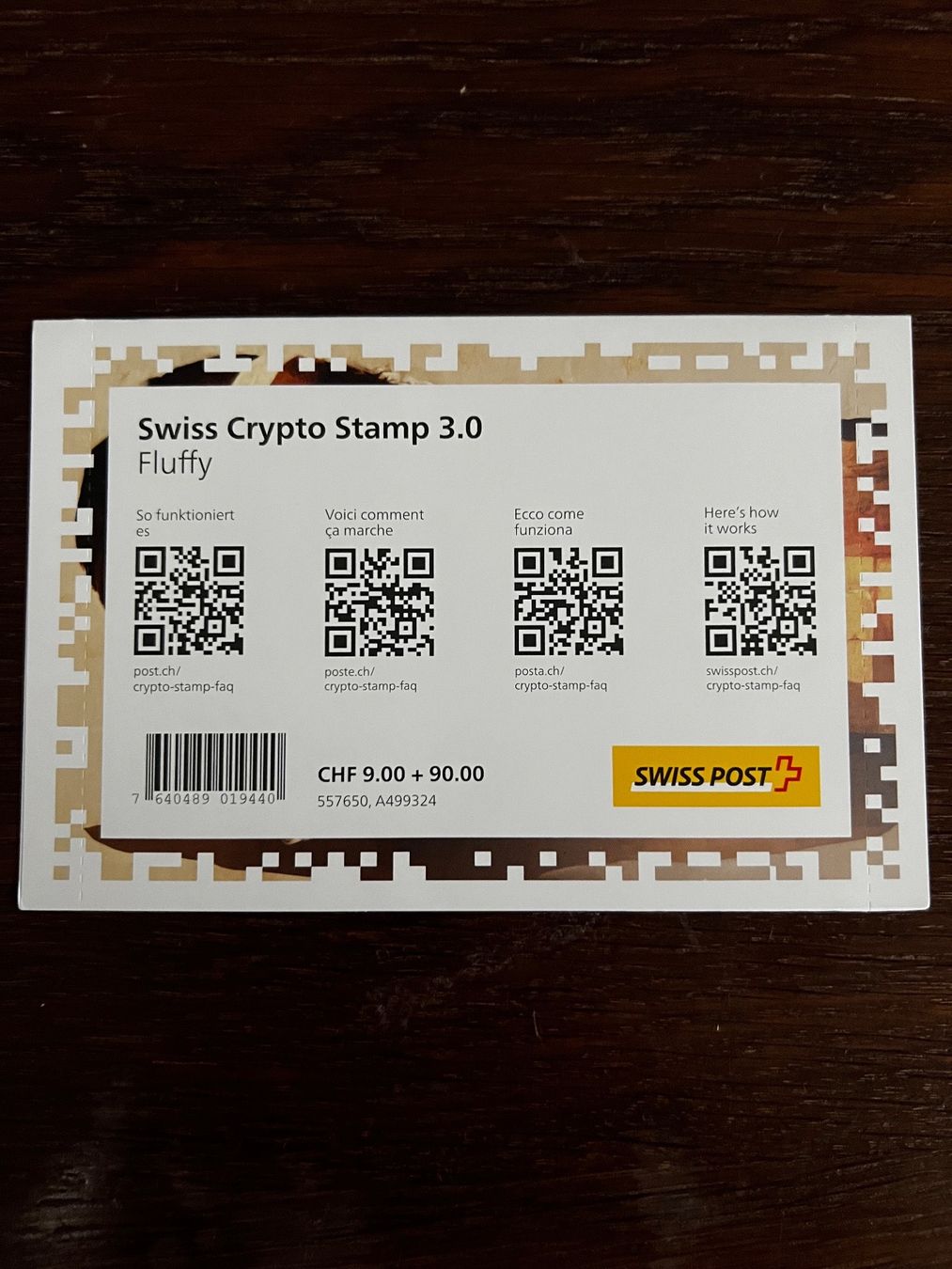 SCHWEIZ SWISS 2023 CRYPTO STAMP ID 8 FLUFFY BRIEFMARKE RAR (Neu (gemäss  Beschreibung)) in Rechnitz für CHF 150 – mit Lieferung auf Ricardo kaufen