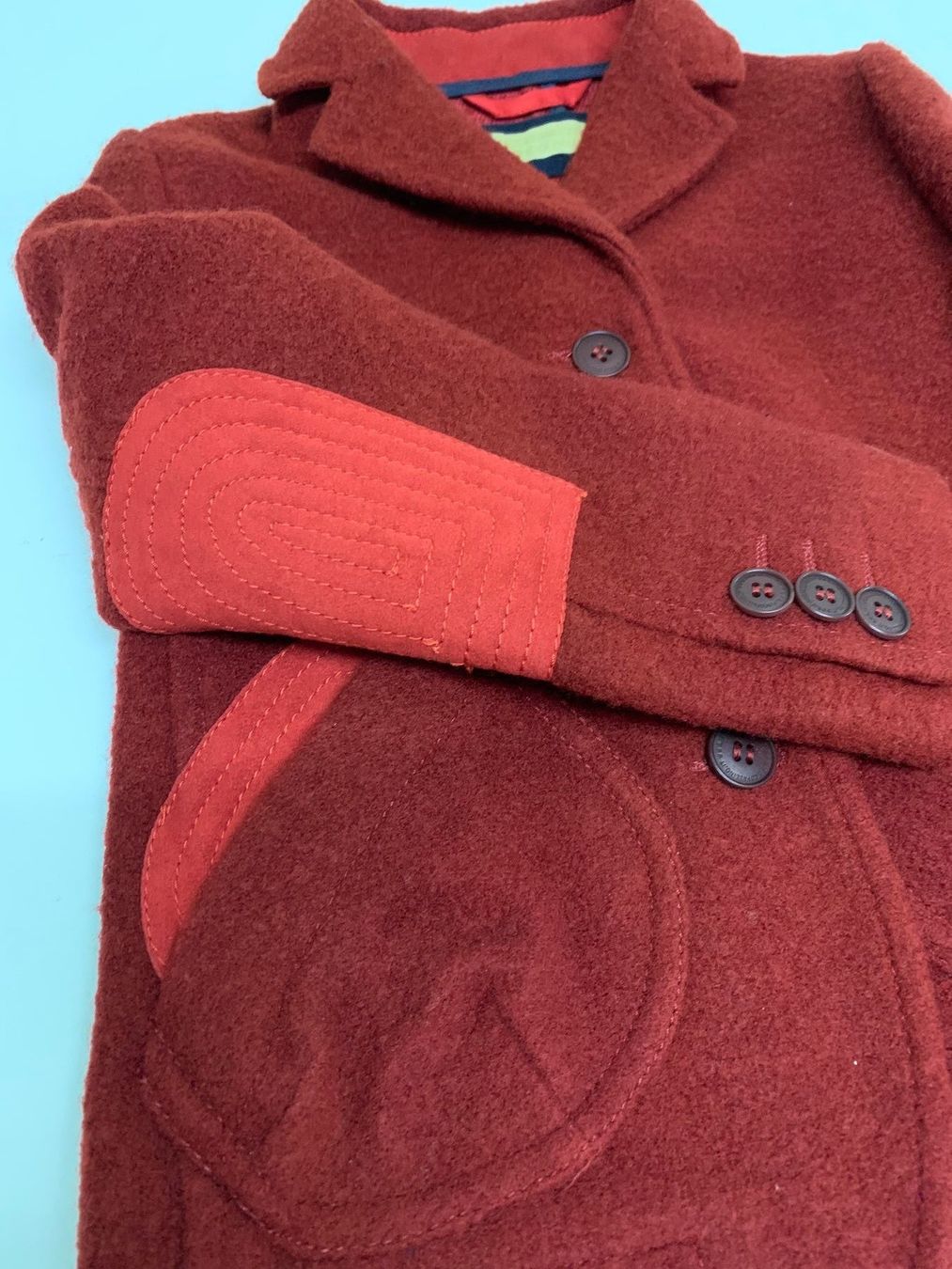 Wolle: BABY BOY WOOL & LEATHER JACKET – Neu (gemäss Beschreibung) aus Zürich von LoveFashion76 1