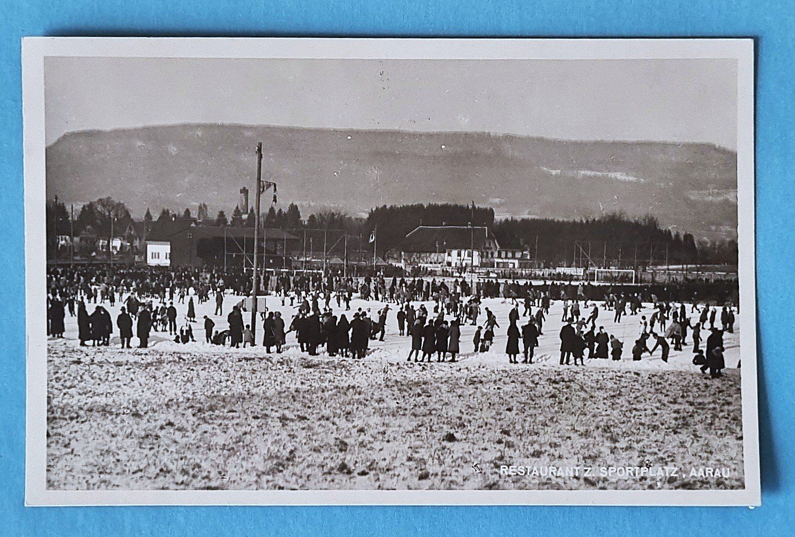 Cartes postales: Aarau - Restaurant Sportplatz - Eisfeld – D'occasion à Rothrist par RROENK