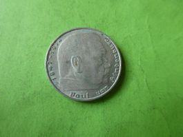 Dt. Reich 1939 D, 2 Reichsmark - Silber