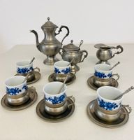 Komplettes Vintage Porzellan Kaffe-Mokka/Espresso Set