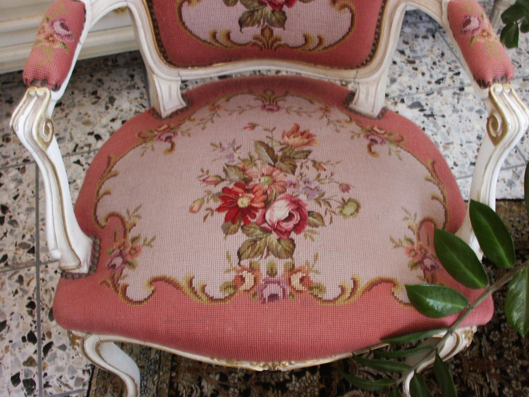 Poltrone: Gobelin-Sessel im Louis XV-Stil – Usato da Tuggen venduto da Mviola2 2