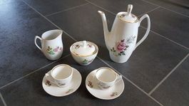 Tee/Kaffee Set Goldrand Porzellan