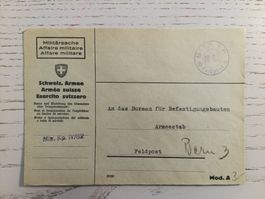 Feldpost Couvert MITR. KP IV/82