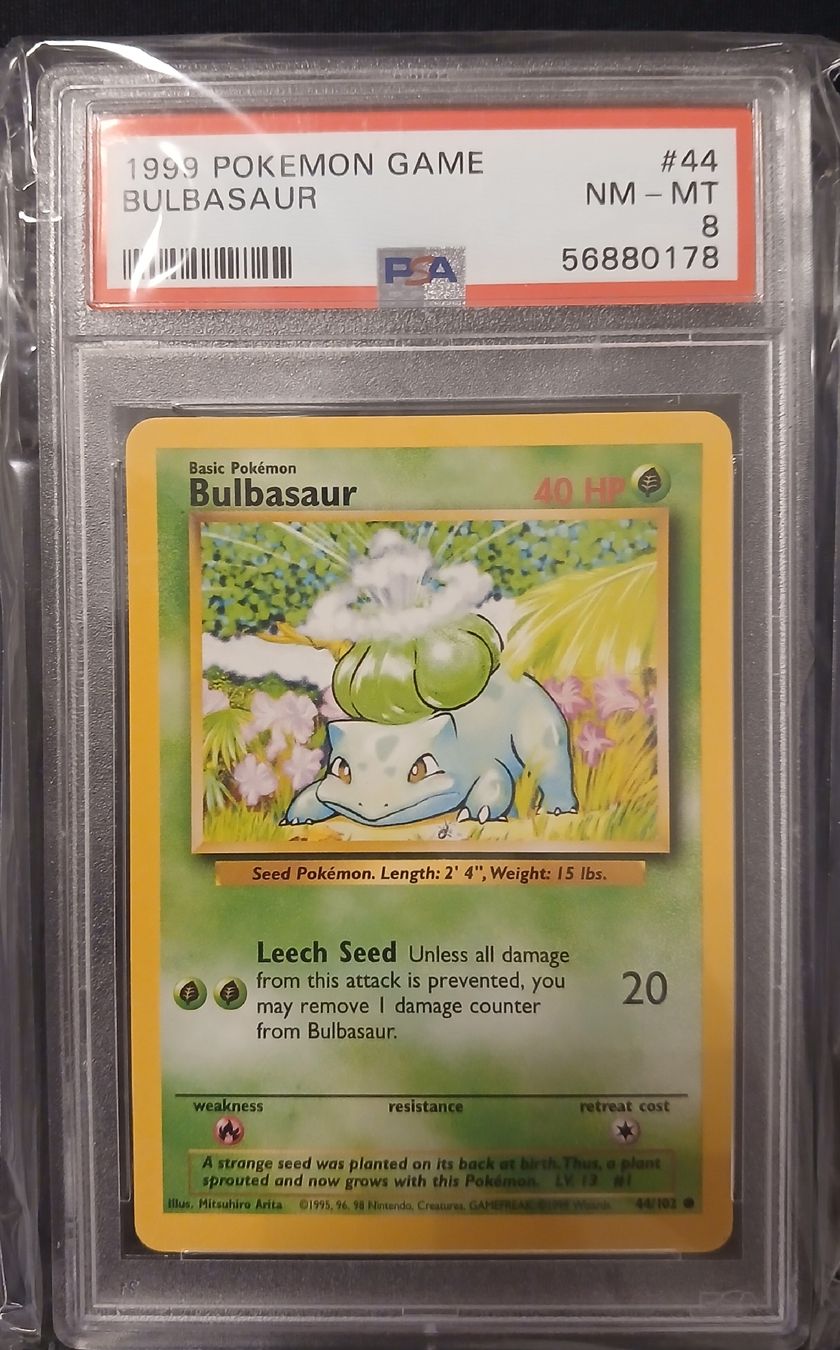 Pokémon Sammelbilder & Trading cards: Pokemon Base Set PSA 8 Pikachu Bulbasaur Charmander Squirtle – Gebraucht aus Taverne von damigiano 2