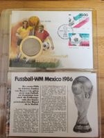 Münzbrief Fussball-WM Mexico 1986