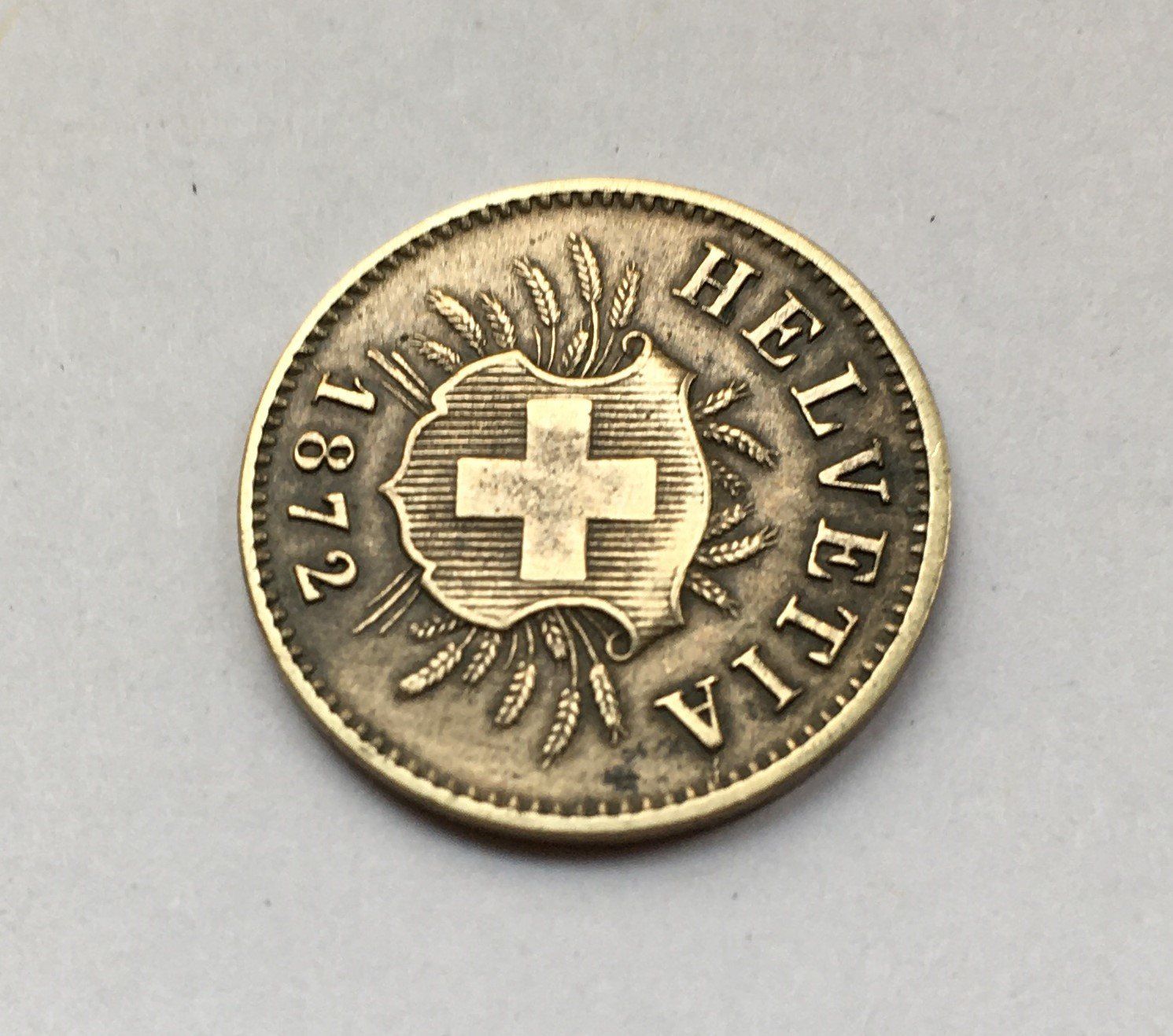 Tutti le monete: 1872 5 Rappen ss+ – Usato da Kirchberg SG venduto da Z-Collection 1