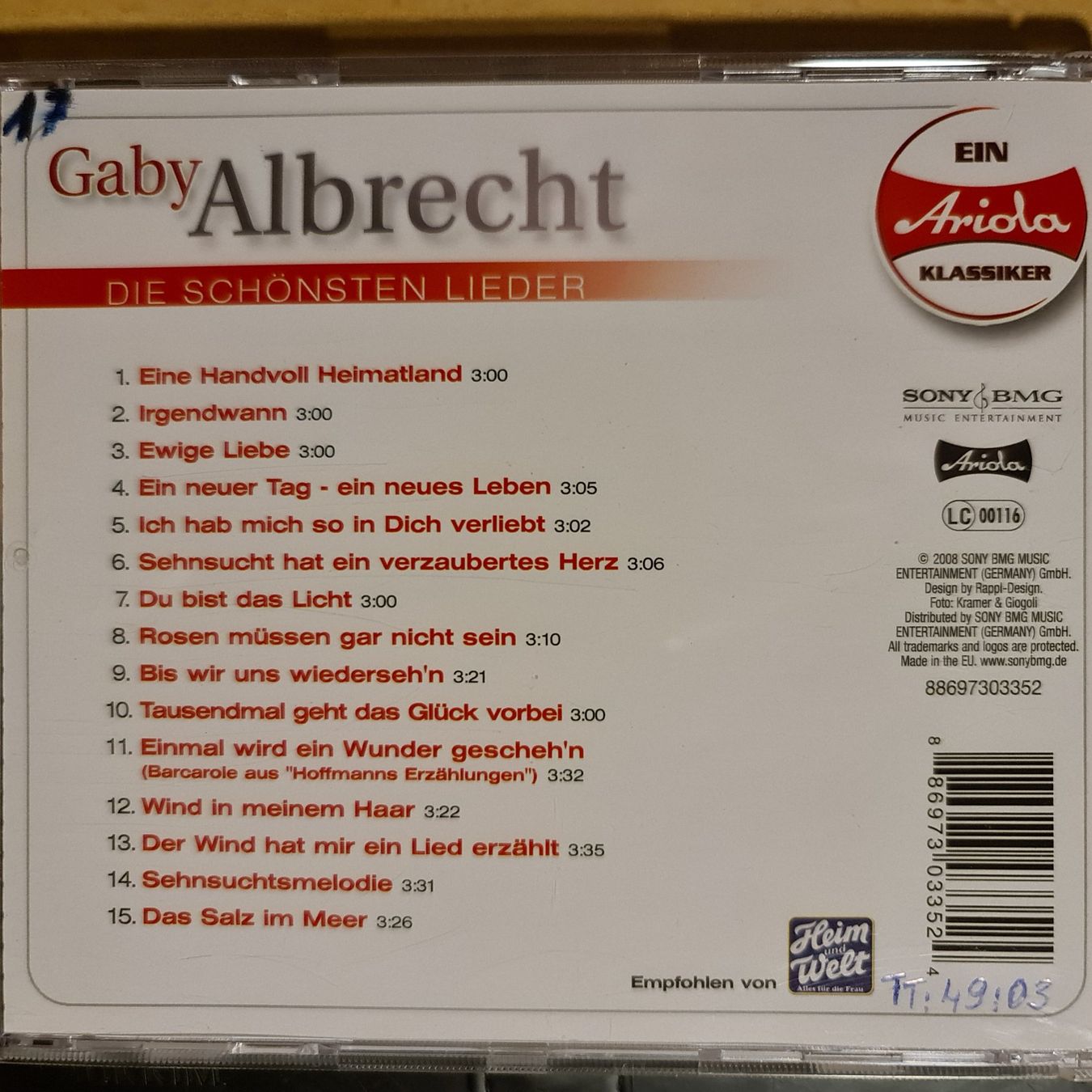 CD: Gaby Albrecht - die schönsten Lieder – Usato da Dintikon venduto da Vexi 1