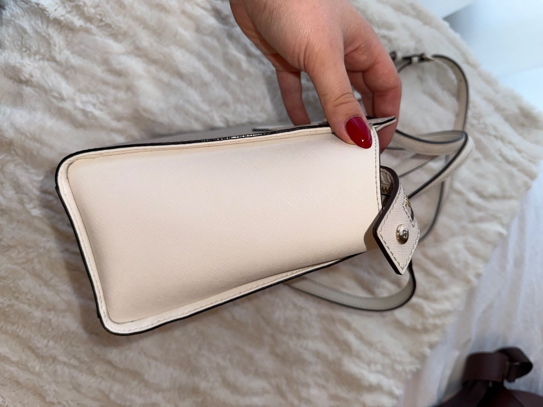 Kate Spade Borse da donna: Kate Spade Echtleder-Tasche, Beige/Cream, Satchel – Usato da Wollerau venduto da nad_tkc7 5