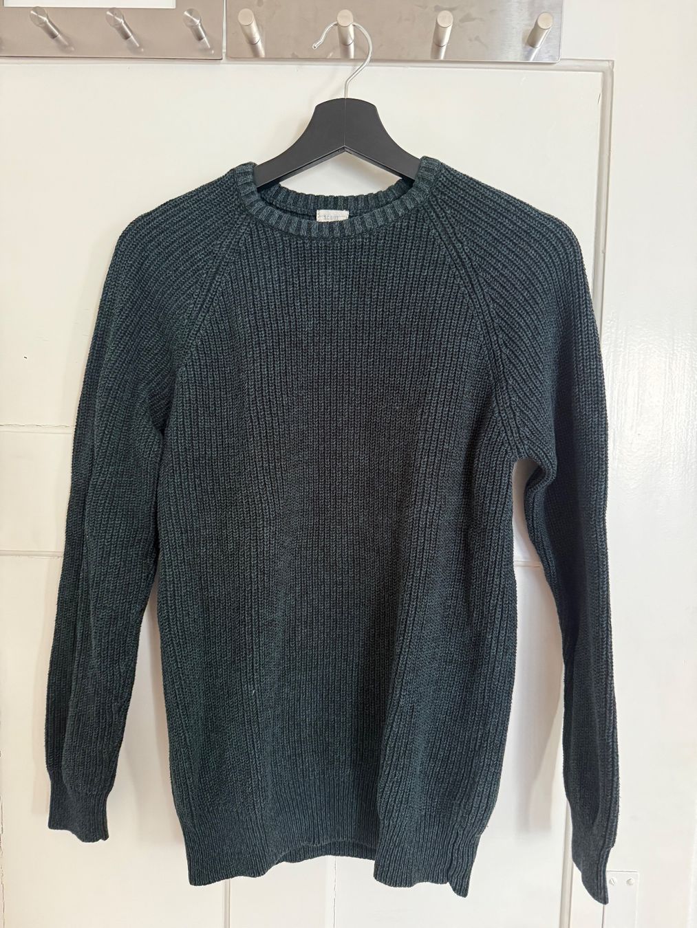 Maglioni & Felpe: Pullover gestrickte Baumwolle, Gr. S, dunkelgrün – Usato da Zürich venduto da Lenath22