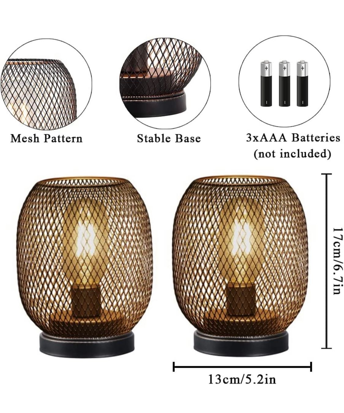 Lampade: Tischlampe Batteriebetrieben Set 2 – Nuovo e nell'imballaggio originale da Nuglar venduto da SaleRitter 3