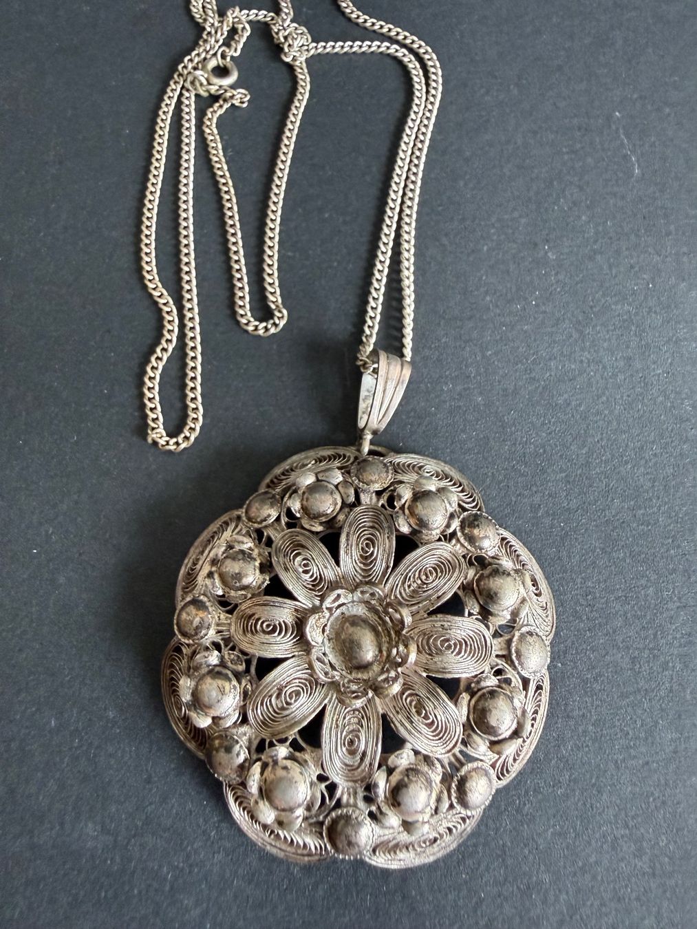 Ketten: Antike Trachtenschmuck Silber Kette 800 – Gebraucht aus Spiegel b. Bern von Rogger72 5