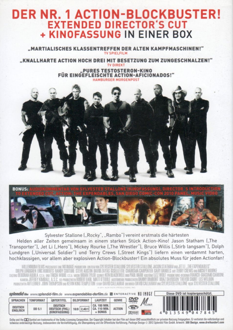 Tutti i DVDs: DVD: The Expendables (mit Sylvester Stallone) – Usato da Tägerig venduto da fil_f8k6 1