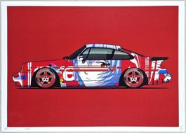 Death NYC Ltd Ed Pop Art Druck " Ayanami Porsche 911