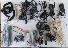 Telefonkabel diverse Längen&Stecker