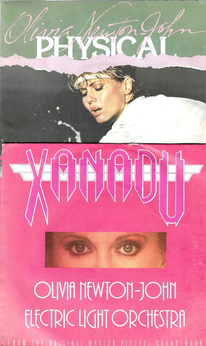 Schallplatten: Olivia Newton John 2 SP's - Xanadu & Physical – Gebraucht aus Savagnier von Ne2065