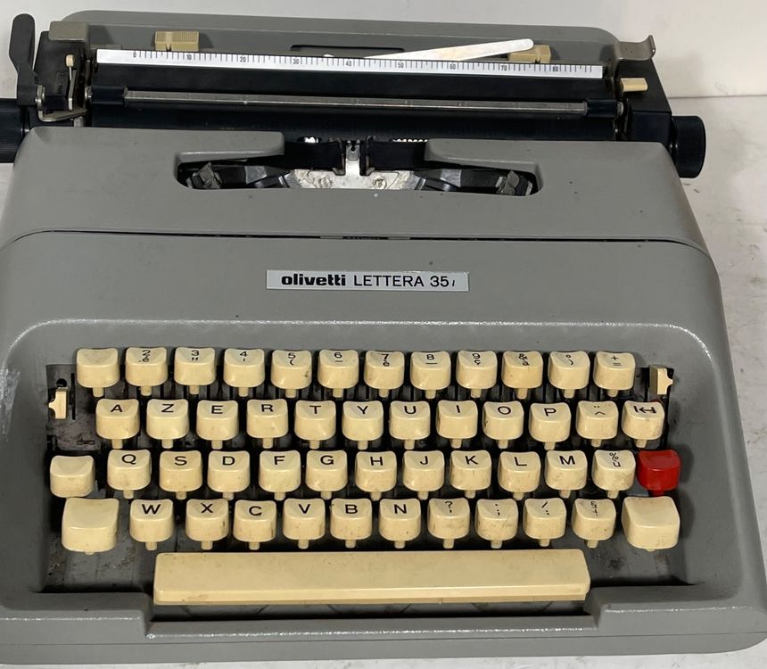 Olivetti Schreibmaschinen Band - Stoffband Schwarz/Rot Für Lettera Modelle