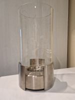 Design Windlicht Edelstahl Glas, modern