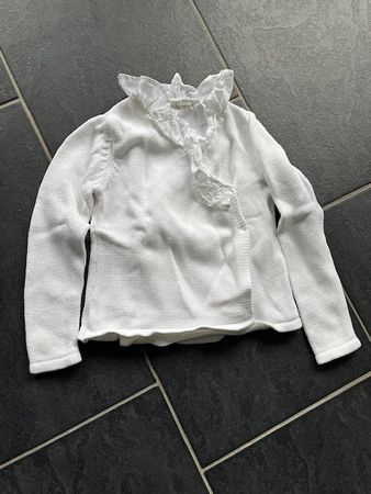 Strickpullover (Jäckli) weiss, sehr guter Zustand, Gr. 128