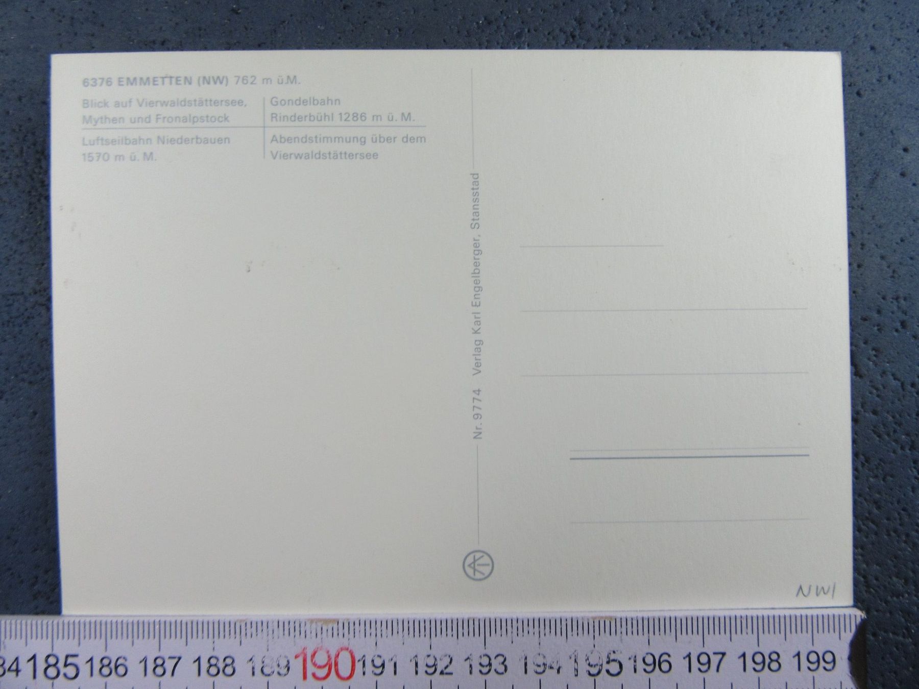 Cartoline postali: EMMETTEN SEILBAHNEN AK ONW – Usato da Ettingen venduto da Hausi4711 1