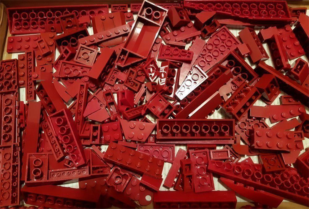 Lego Kit di costruzioni: Lego 150 Burgunderrot Teile -B88 – Usato da Morges venduto da cardeman61