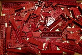 Lego 150 Burgunderrot Teile -B88