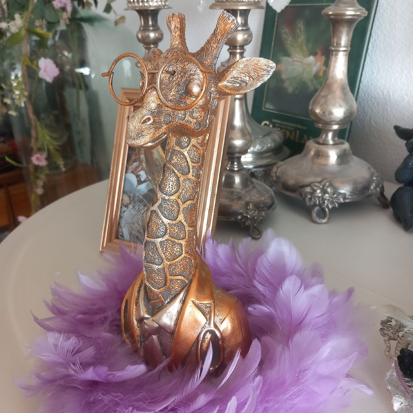 Statuette: Deko: Goldiger Giraffe – Usato da Aegerten venduto da gismolini 4