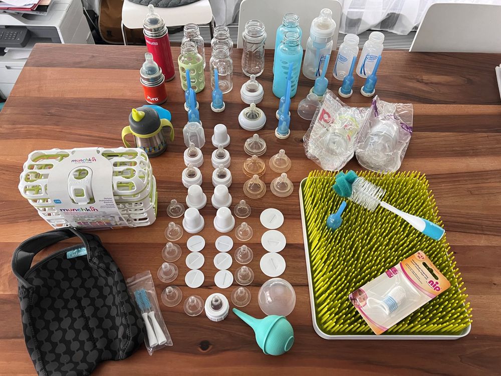 Silikon Hülle Für Glas Babyflaschen - Bruchsicher, Spülmaschinenfest