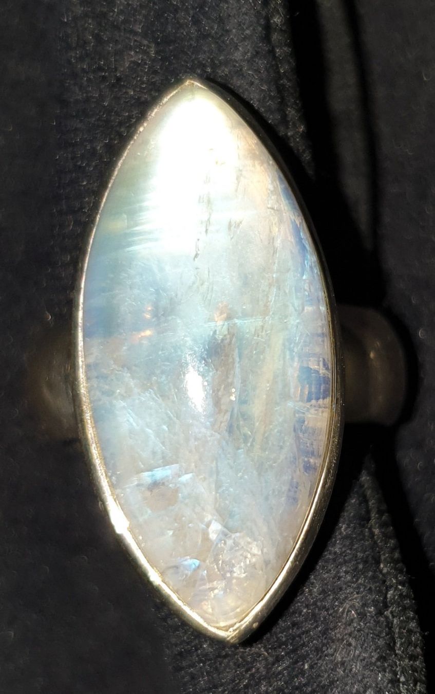 Anelli: Wunderschöner Silber Ring 925 mit Monstein – Nuovo e nell'imballaggio originale da Füllinsdorf venduto da Sternenblick19 9