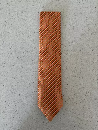 Seiden Krawatte italienisch Benvenuto orange