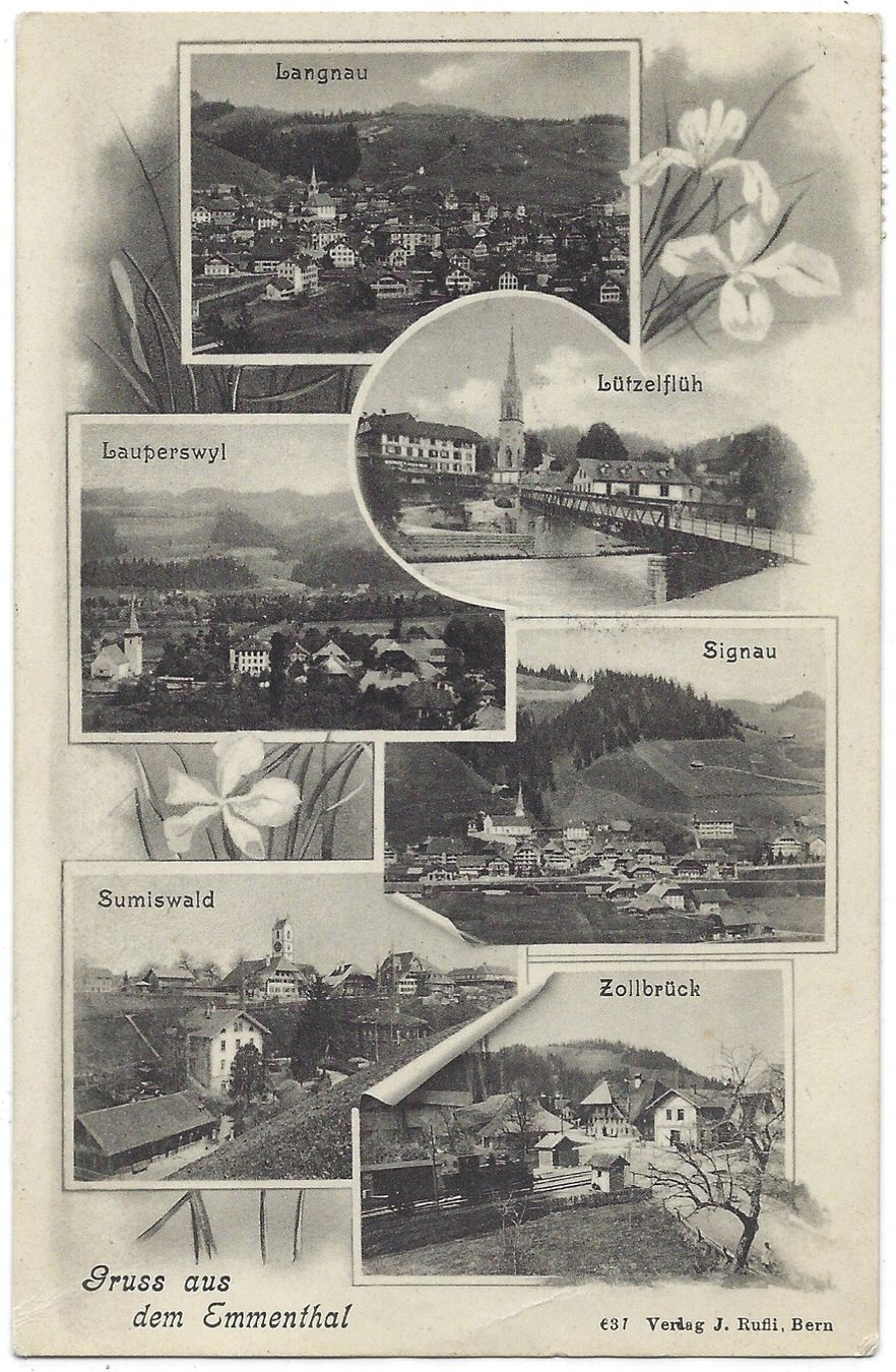 Cartoline postali: 6 Gemeinden des Emmentals – Usato da Bütschwil venduto da Jackson1A