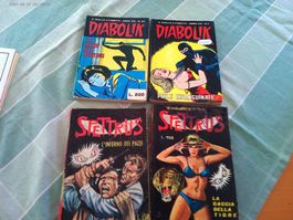 ITALIENISCHE KULT COMIC :  DIABOLIK + SPETTRUS (60ER JAHREN)