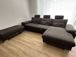 Schlafsofa mit Hocker