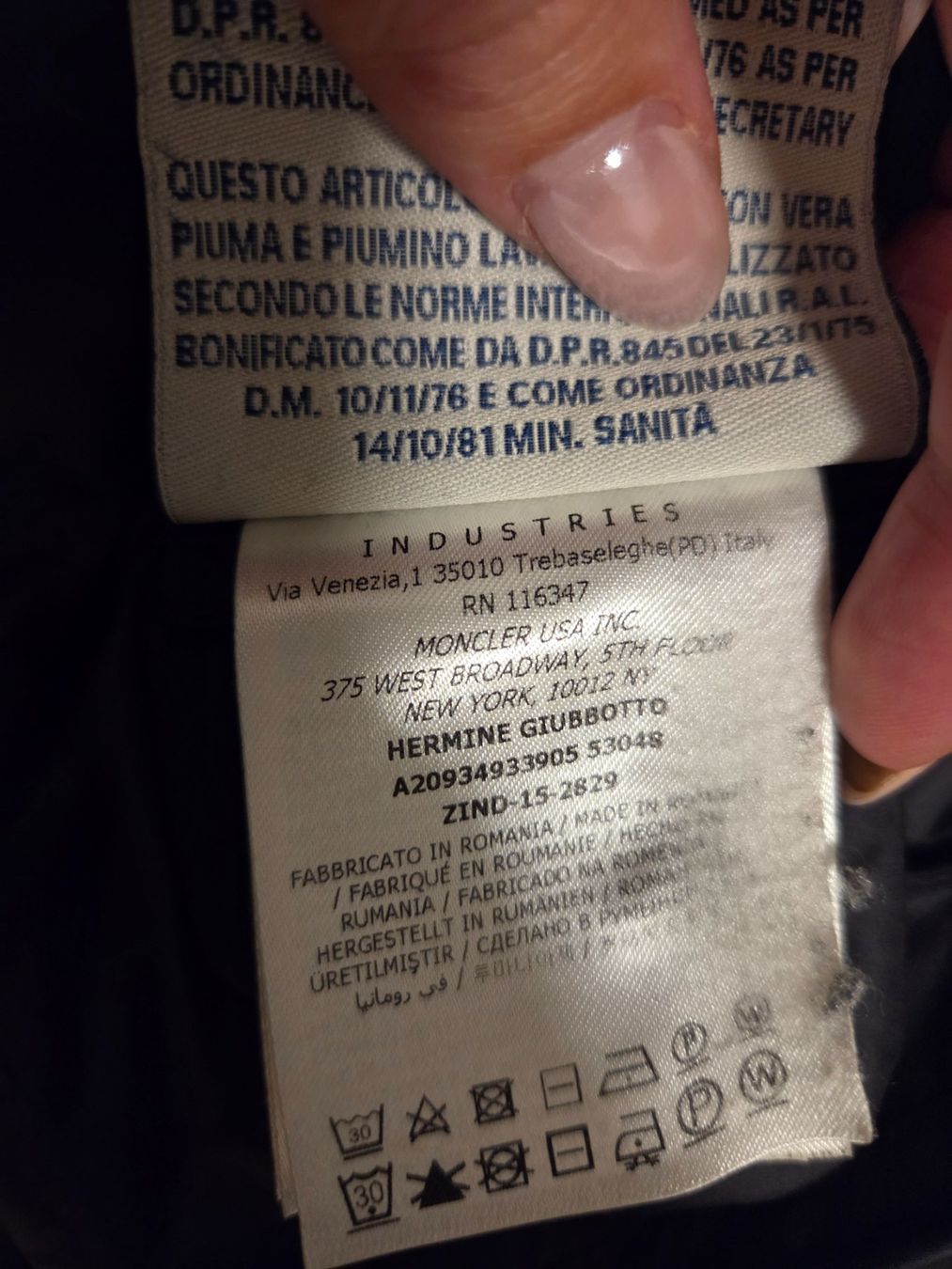 Moncler Cappotti: Moncler Hermine Daunenmantel – Nuovo (secondo la descrizione) da Neuhausen venduto da Nathi6913 7