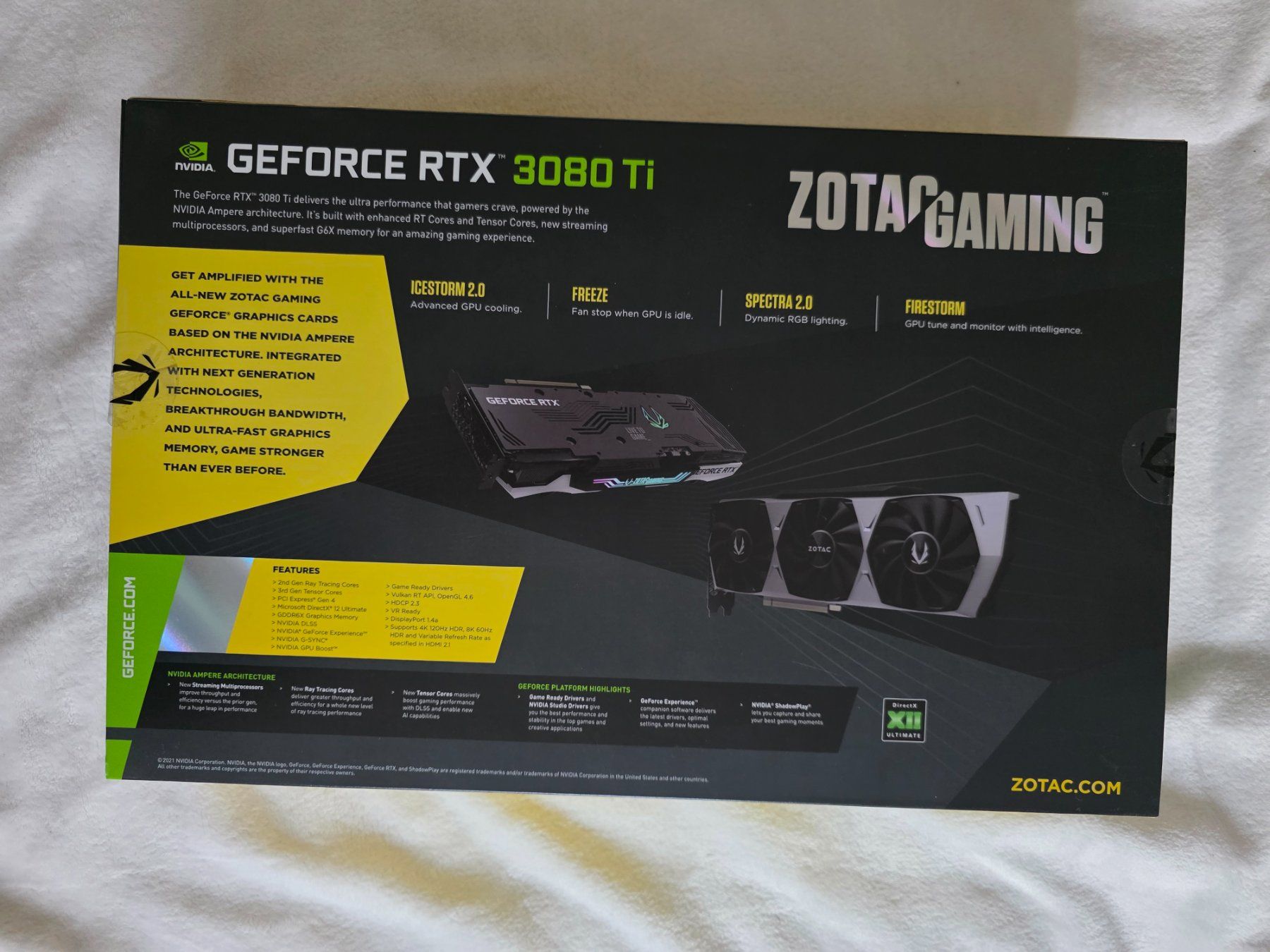 Zotac Schede grafiche: Zotac GeForce RTX 3080 Ti Trinity Gaming OC – Usato da Biel/Bienne venduto da Djdreamx 1