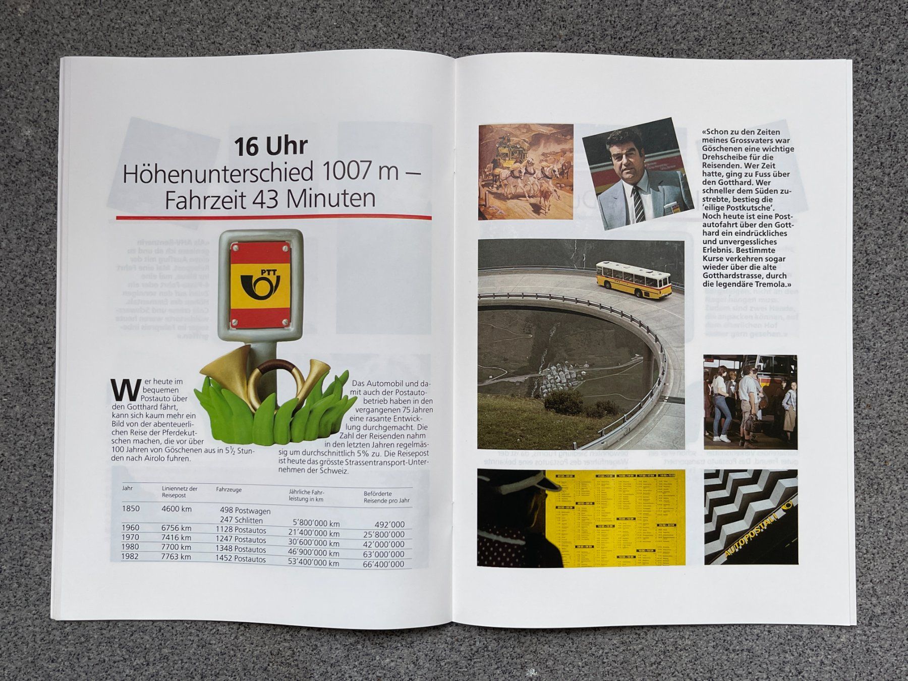 Riviste & Magazine: Einsteigen bitte Postauto PTT Werbebroschüre mit Saurer RH – Nuovo (secondo la descrizione) da Bern venduto da AWiBe 6