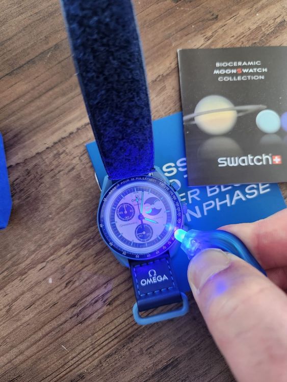 Swatch Orologi: Omega x Swatch Super blue Moon – Nuovo e nell'imballaggio originale da Utzigen venduto da brk_6thp 1
