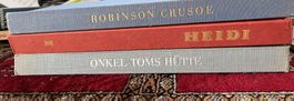 Klassiker-Set Silva Bücher: Onkel Toms, Robinson, Heidi