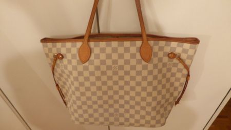 Sac Louis Vuitton Neverfull MM Damier Azur