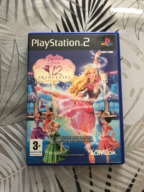 Jeu PS2 Barbie Au Bal Des 12 Princesses - Version PAL, Bon état Avec Manuel