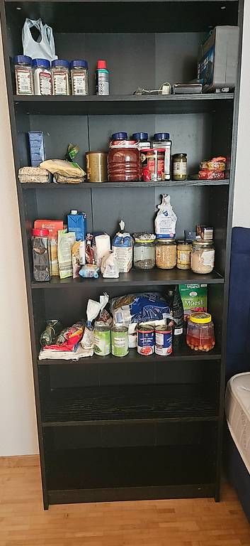 Scaffali: IKEA Schwarz gefärbt, modulares Regal oder Bibliothek  – Usato da Enggistein venduto da onu_7c28