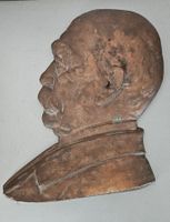 antik Gusseisen Relief Fürst Otto von Bismarck Wandplatte
