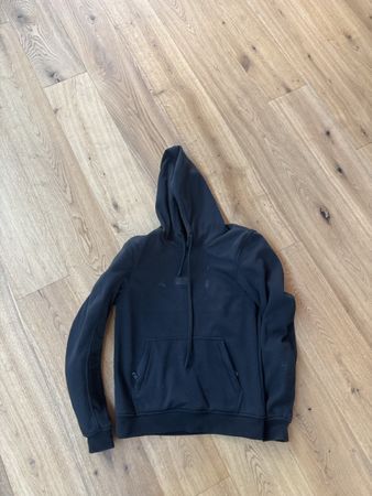 MotorradKapuzenpullover schwarz Grösse 48 