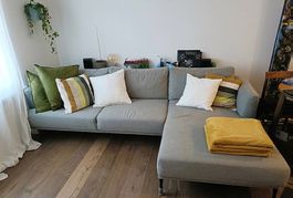 Micasa Ecksofa hellgrau - Chaiselongue rechts